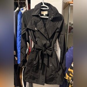 Michael Kors Black Belted Trench Coat